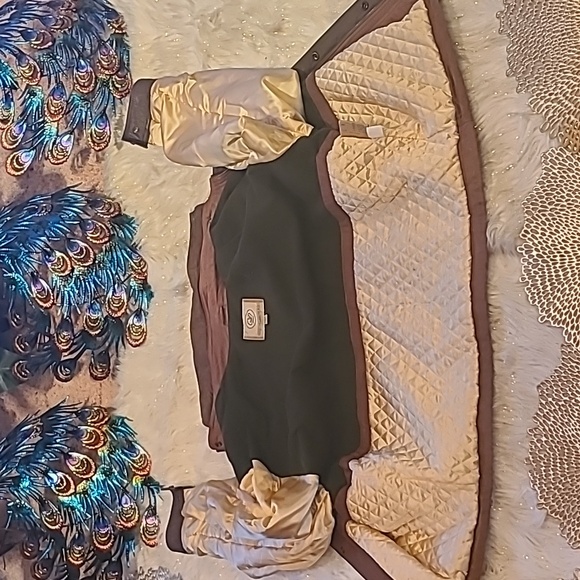 Georgetown Men's Brown Leather/Suede BomberJacket Size: Med - Picture 9 of 16